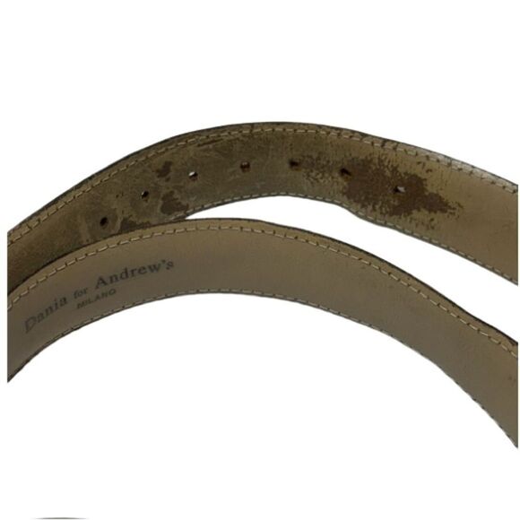 Vera Pelle Belt Genuine Leather Made in Italy 100/40 Dania for Andrew’s - Picture 5 of 8